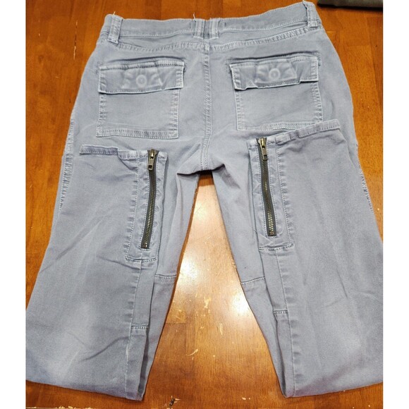 Madewell Gray Mid Rise Fatigues Ankle Zip Skinny Pants Sz 27 - Picture 6 of 8